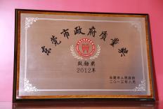 Dongguan Government Quality Award in 2012
